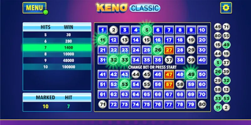 Mẹo chơi keno thắng lớn - Nhận diện chu kỳ số may mắn 2 Tìm hiểu luật chơi Keno dễ hiểu