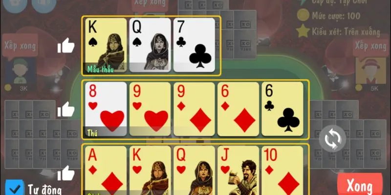 Cách đánh Mậu Binh - Chiến thuật để chiến thắng mỗi ván 3 Các tổ hợp bài mạnh trong game